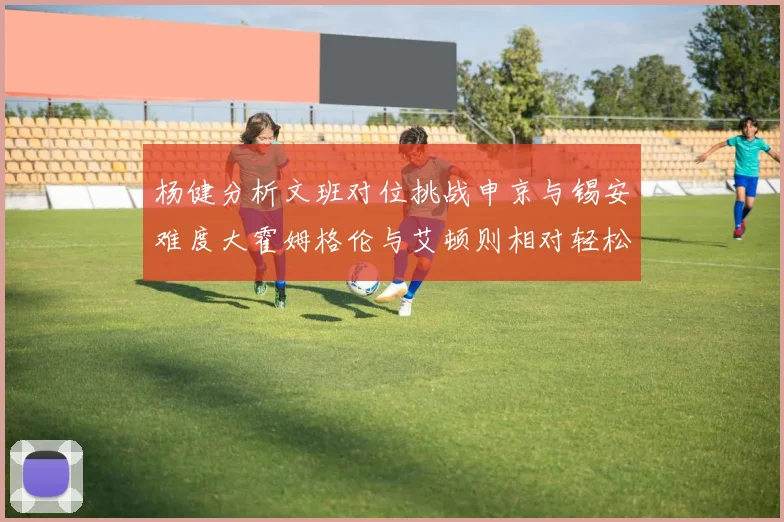 杨健分析文班对位挑战申京与锡安难度大霍姆格伦与艾顿则相对轻松